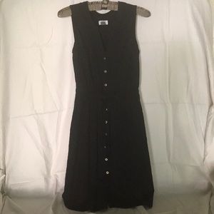 Old Navy cotton XS black sleeveless shirt dress